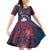 Personalised Wallis And Futuna Family Matching Off Shoulder Short Dress and Hawaiian Shirt Hibiscus Polynesian Tribal Pattern