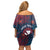 Personalised Wallis And Futuna Family Matching Off Shoulder Short Dress and Hawaiian Shirt Hibiscus Polynesian Tribal Pattern