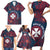 Personalised Wallis And Futuna Family Matching Short Sleeve Bodycon Dress and Hawaiian Shirt Hibiscus Polynesian Tribal Pattern