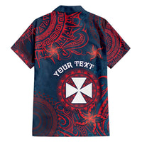 Personalised Wallis And Futuna Family Matching Summer Maxi Dress and Hawaiian Shirt Hibiscus Polynesian Tribal Pattern DT05 - Polynesian Pride
