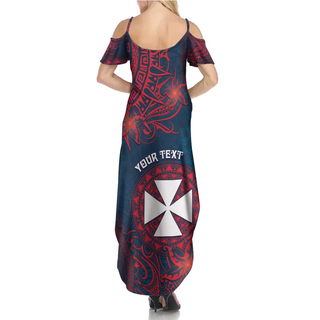 Personalised Wallis And Futuna Family Matching Summer Maxi Dress and Hawaiian Shirt Hibiscus Polynesian Tribal Pattern DT05 - Polynesian Pride