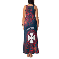Personalised Wallis And Futuna Family Matching Tank Maxi Dress and Hawaiian Shirt Hibiscus Polynesian Tribal Pattern DT05 - Polynesian Pride