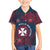 Personalised Wallis And Futuna Kid Hawaiian Shirt Hibiscus Polynesian Tribal Pattern