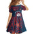 Personalised Wallis And Futuna Kid Short Sleeve Dress Hibiscus Polynesian Tribal Pattern