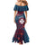 Personalised Wallis And Futuna Mermaid Dress Hibiscus Polynesian Tribal Pattern