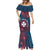 Personalised Wallis And Futuna Mermaid Dress Hibiscus Polynesian Tribal Pattern
