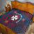 Wallis And Futuna Quilt Hibiscus Polynesian Tribal Pattern