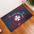 Wallis And Futuna Rubber Doormat Hibiscus Polynesian Tribal Pattern