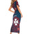 Personalised Wallis And Futuna Short Sleeve Bodycon Dress Hibiscus Polynesian Tribal Pattern