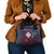 Wallis And Futuna Shoulder Handbag Hibiscus Polynesian Tribal Pattern