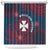 Wallis And Futuna Shower Curtain Hibiscus Polynesian Tribal Pattern