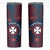 Personalised Wallis And Futuna Skinny Tumbler Hibiscus Polynesian Tribal Pattern