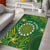 Cook Islands Area Rug Hibiscus Polynesian Tribal Pattern