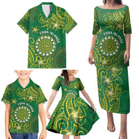 Personalised Cook Islands Family Matching Puletasi and Hawaiian Shirt Hibiscus Polynesian Tribal Pattern DT05 - Polynesian Pride