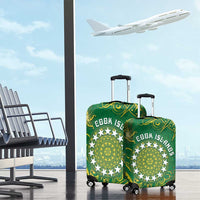 Cook Islands Luggage Cover Hibiscus Polynesian Tribal Pattern