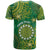Personalised Cook Islands T Shirt Hibiscus Polynesian Tribal Pattern