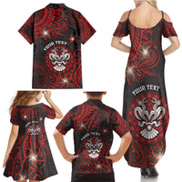 Personalised Easter Island Family Matching Summer Maxi Dress and Hawaiian Shirt Hibiscus Polynesian Tribal Pattern DT05 - Polynesian Pride