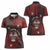 Personalised Easter Island Women Polo Shirt Hibiscus Polynesian Tribal Pattern