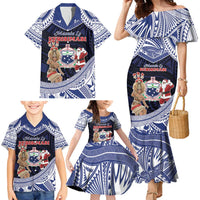 Samoa Christmas Family Matching Mermaid Dress and Hawaiian Shirt Samoan Siva Dance With Santa DT05 - Polynesian Pride