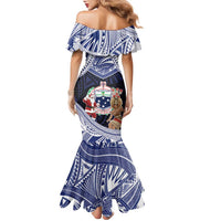 Samoa Christmas Family Matching Mermaid Dress and Hawaiian Shirt Samoan Siva Dance With Santa DT05 - Polynesian Pride