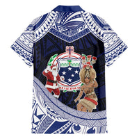 Samoa Christmas Hawaiian Shirt Samoan Siva Dance With Santa DT05 - Polynesian Pride