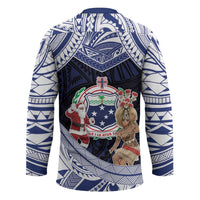 Samoa Christmas Hockey Jersey Samoan Siva Dance With Santa DT05 - Polynesian Pride