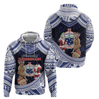Samoa Christmas Hoodie Samoan Siva Dance With Santa DT05 - Polynesian Pride