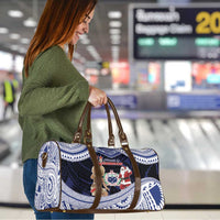 Samoa Christmas Travel Bag Samoan Siva Dance With Santa DT05 - Polynesian Pride