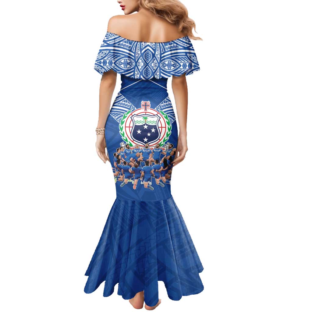 Toa Samoa Family Matching Mermaid Dress and Hawaiian Shirt Samoan Warrior Spirit Rugby DT05 - Polynesian Pride