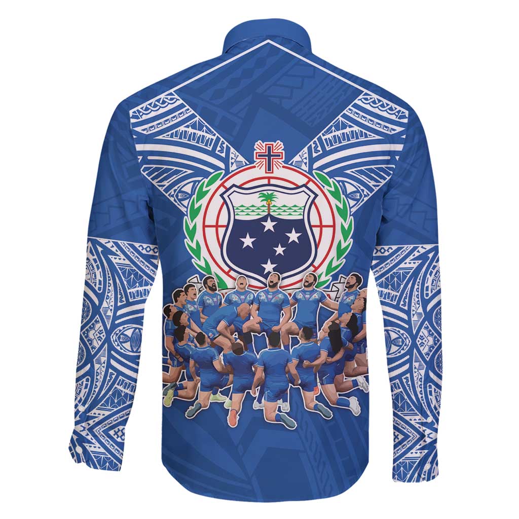 Toa Samoa Family Matching Off Shoulder Maxi Dress and Hawaiian Shirt Samoan Warrior Spirit Rugby DT05 - Polynesian Pride