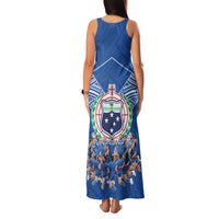 Toa Samoa Family Matching Tank Maxi Dress and Hawaiian Shirt Samoan Warrior Spirit Rugby DT05 - Polynesian Pride