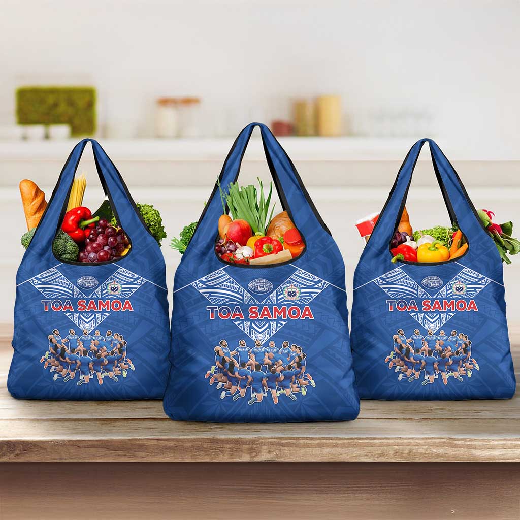 Toa Samoa Grocery Bag Samoan Warrior Spirit Rugby - Polynesian Pride