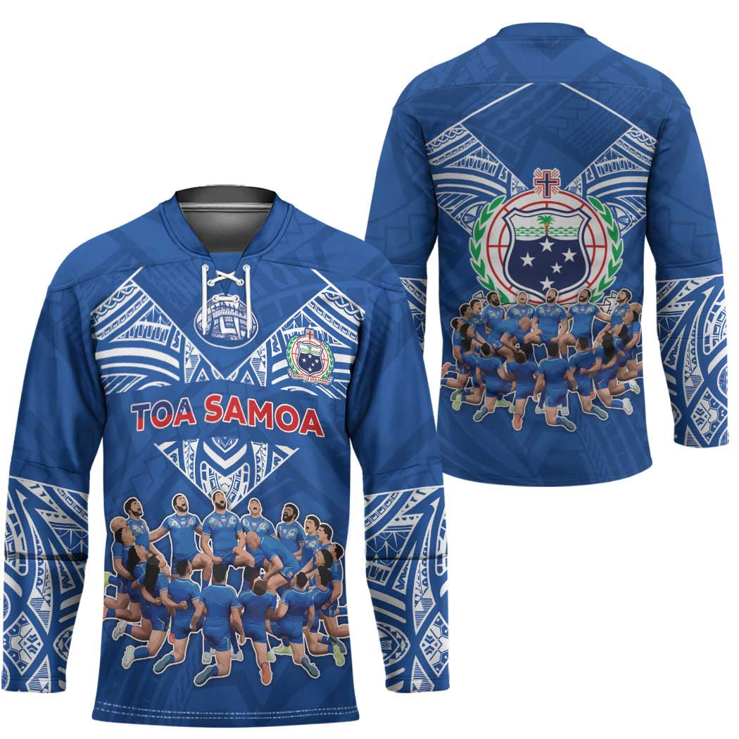 Toa Samoa Hockey Jersey Samoan Warrior Spirit Rugby - Polynesian Pride
