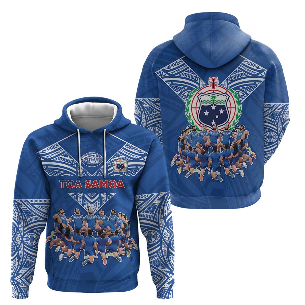 Toa Samoa Hoodie Samoan Warrior Spirit Rugby - Polynesian Pride