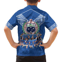 Toa Samoa Kid Hawaiian Shirt Samoan Warrior Spirit Rugby - Polynesian Pride