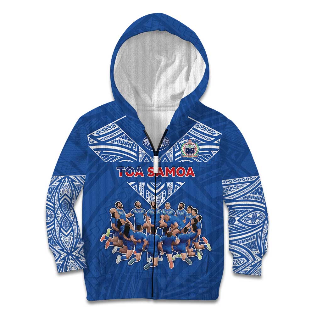Toa Samoa Kid Hoodie Samoan Warrior Spirit Rugby - Polynesian Pride