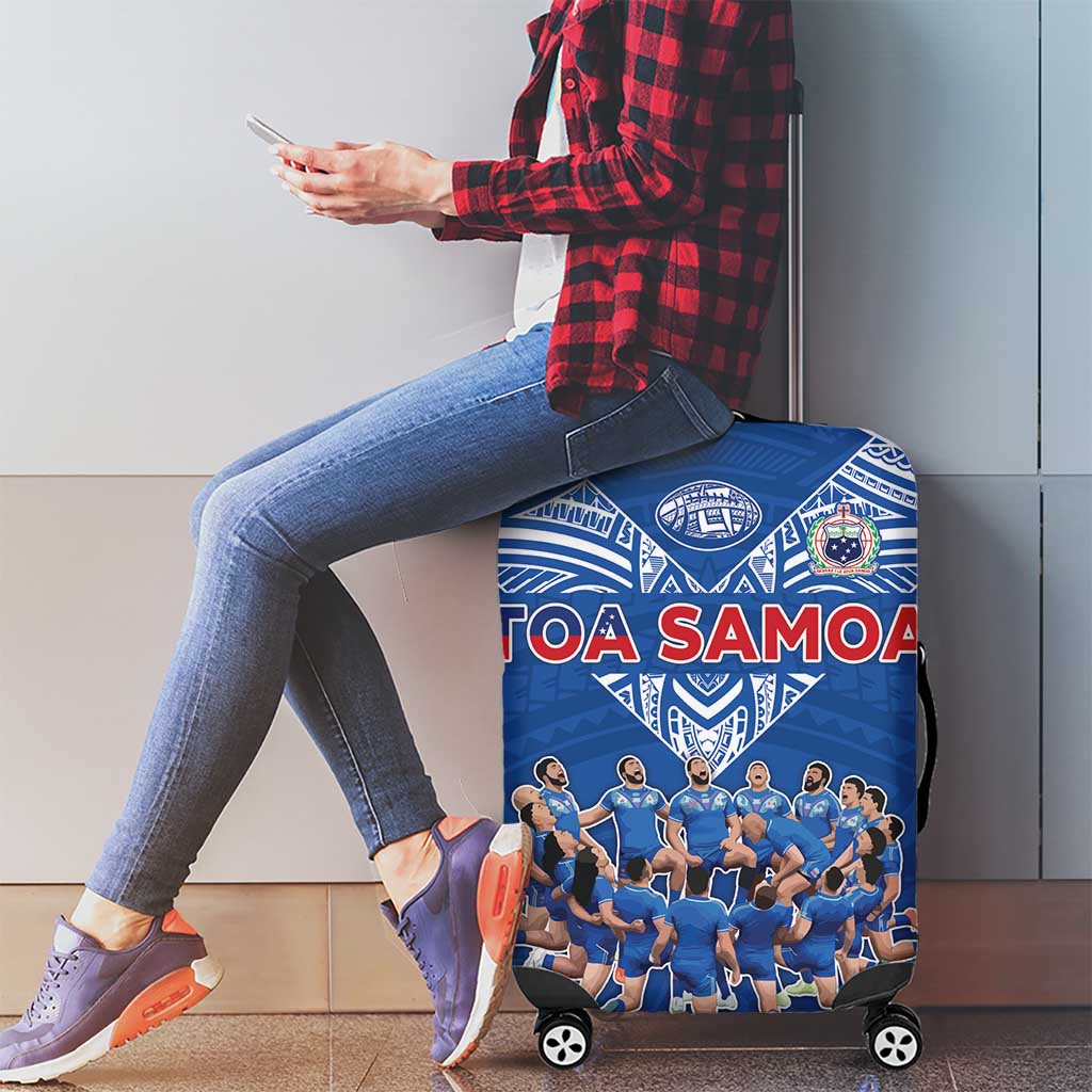 Toa Samoa Luggage Cover Samoan Warrior Spirit Rugby - Polynesian Pride