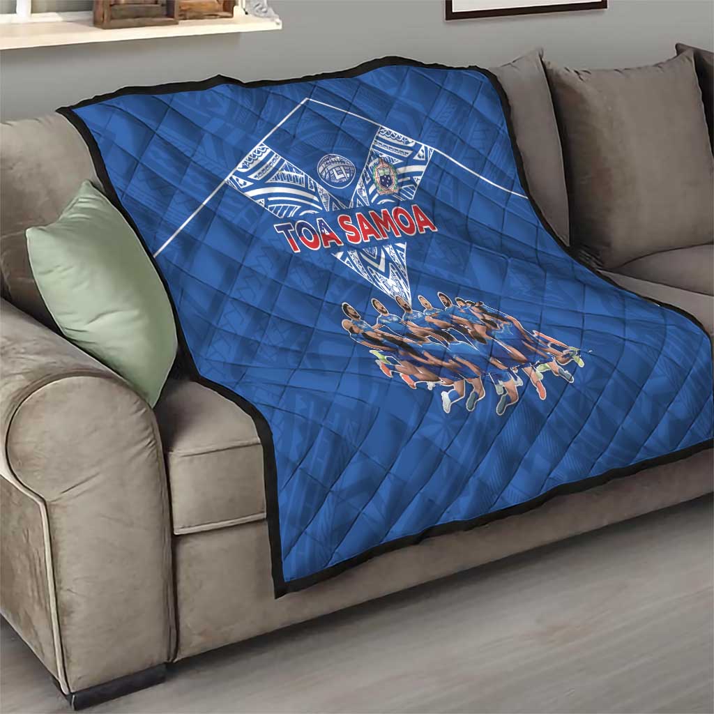 Toa Samoa Quilt Samoan Warrior Spirit Rugby - Polynesian Pride