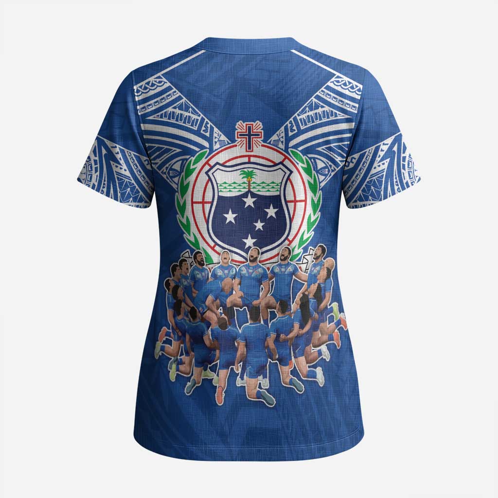 Toa Samoa Scrub Top Samoan Warrior Spirit Rugby - Polynesian Pride