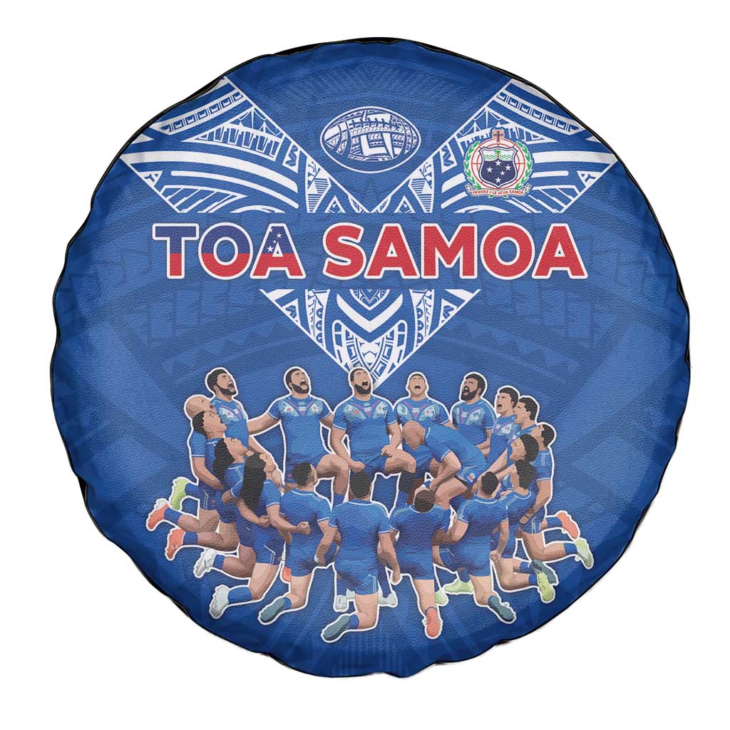 Toa Samoa Spare Tire Cover Samoan Warrior Spirit Rugby DT05 - Polynesian Pride