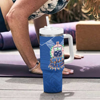 Toa Samoa Tumbler With Handle Samoan Warrior Spirit Rugby DT05 - Polynesian Pride