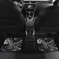 Personalised Maori Romantic Valentine Car Mats The Hongi Kiss Black Galaxy DT05 Set 2pcs - Back Black - Polynesian Pride