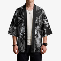Personalised Maori Romantic Valentine Kimono The Hongi Kiss Black Galaxy