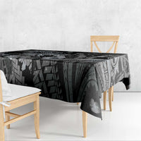 Maori Romantic Valentine Tablecloth The Hongi Kiss Black Galaxy