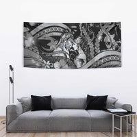 Maori Romantic Valentine Tapestry The Hongi Kiss Black Galaxy