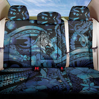 Maori Romantic Valentine Back Car Seat Cover The Hongi Kiss Blue Galaxy DT05 One Size Blue - Polynesian Pride