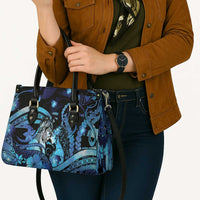 Maori Romantic Valentine Leather Bag The Hongi Kiss Blue Galaxy DT05 - Polynesian Pride