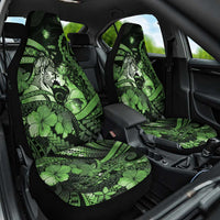 Maori Romantic Valentine Car Seat Cover The Hongi Kiss Green Galaxy DT05 One Size Green - Polynesian Pride