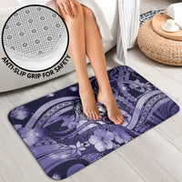 Maori Romantic Valentine Bathroom Set The Hongi Kiss Purple Galaxy DT05 - Polynesian Pride