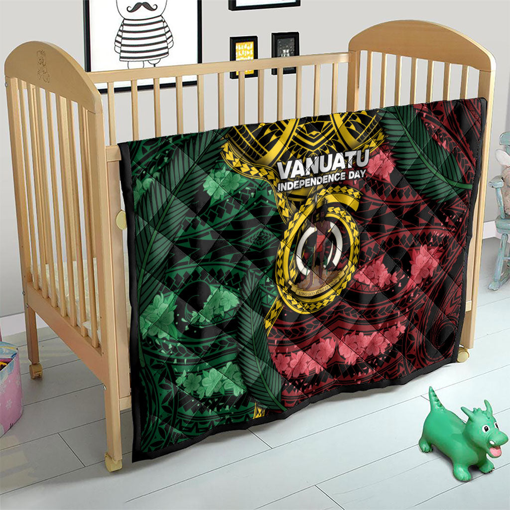 Vanuatu Independence Day Quilt Boar Tusk Warrior Tribal Floral Patterns